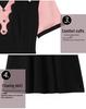 Color-Block Chic Plus Size Two-Piece Look Dress - Short Sleeve Summer Fashion for Women