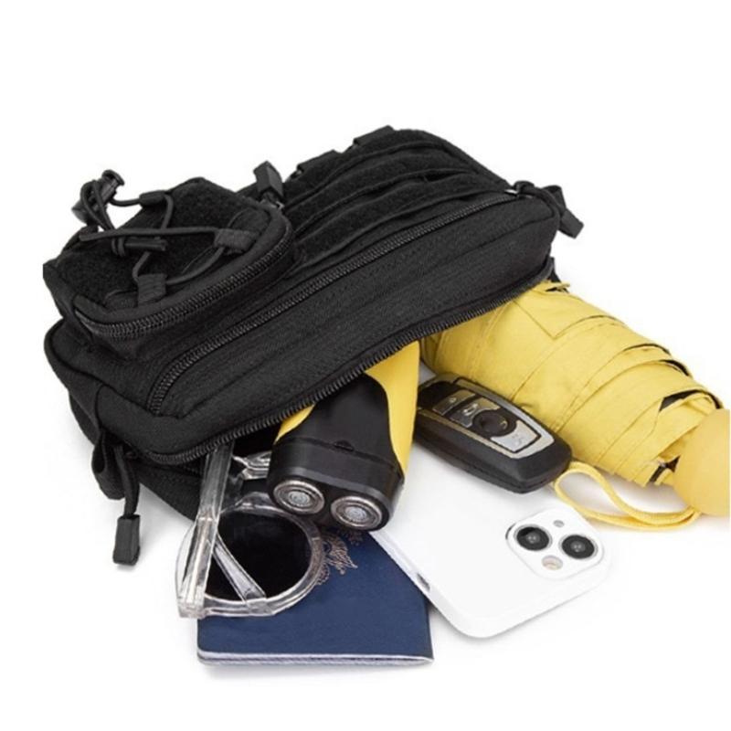 Tacticals Belt Bag Utility Bag Molles Pouch Phone Bag Travel Waist Bag Storage Bag Small Tool Bag for Outdoor Camping