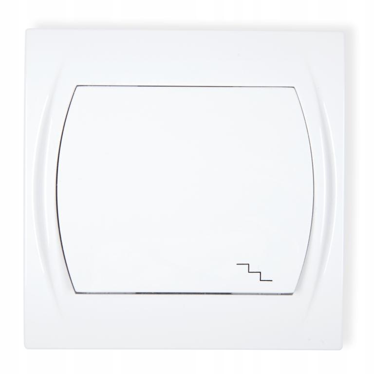 Włącznik schodowy biały 10A podtynkowy IP20 8x8 cm 1 szt.