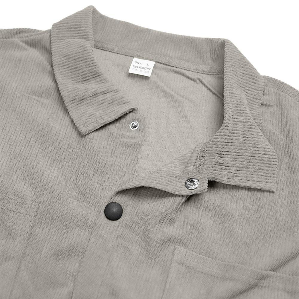 New Spring Autumn Men's Corduroy Shirt Europe Vintage Style Casual Versatile Long Sleeve Workwear Jacket for Men