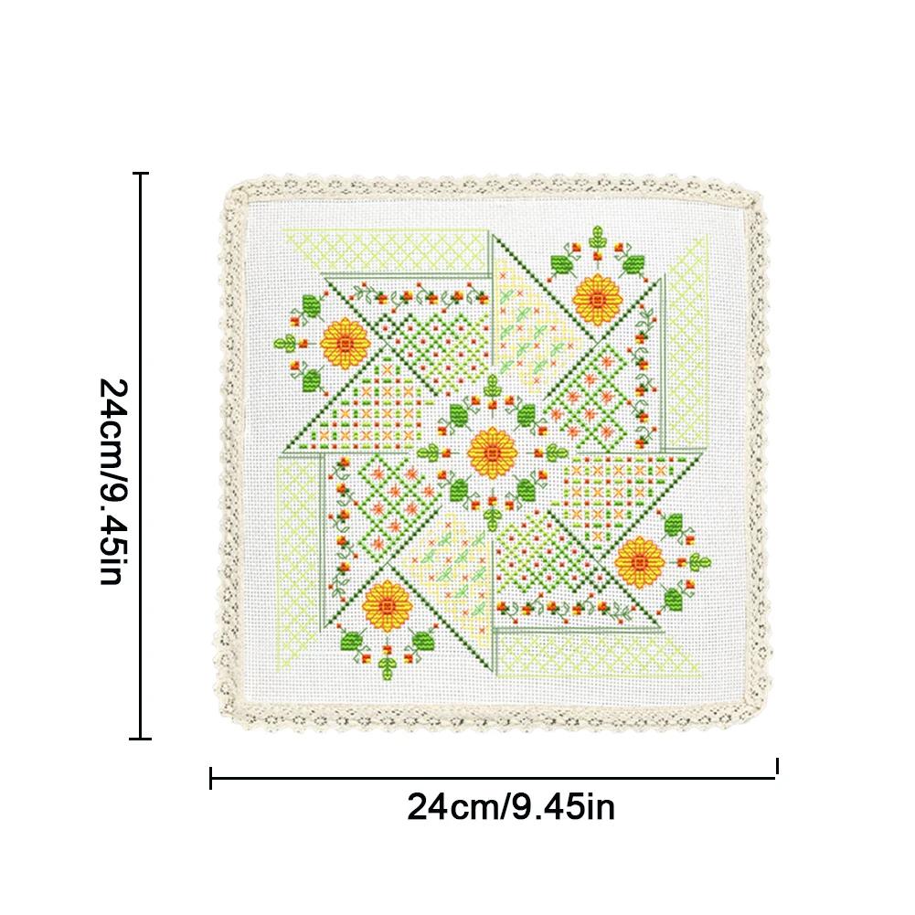 DIY Embroidery Pillow Covers Kit Cotton 14CT 2 Threads Cross Stitch Kits fCross Stitch Pillow Sham Cross Stitch Throw Pillowcase