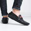 Fashion Men Leather Bean Shoes Flats Casual Loafers Large Size 38-47 Korean Style Outdoor Non-slip Leather Driving Shoes Shoes