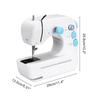 Mini Portable Sewing Machine Electric Household Crafting Mending Overlock with Presser Foot Pedal/Switch Control New