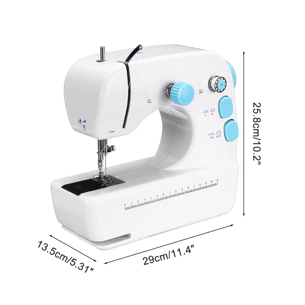 Mini Portable Sewing Machine Electric Household Crafting Mending Overlock with Presser Foot Pedal/Switch Control New