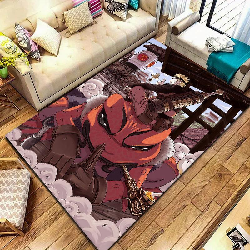 Naruto Fire Sage Mode Carpet Rug For Living Room Bedroom Home Sofa Decoration,kids Play Nonslip Floor Mat