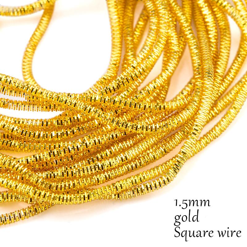 10 Gauge Silver Gold Plated Copper Craft Wire Flexible Metal French Bullion Wire for Jewelry Making DIY Embroidery Beading