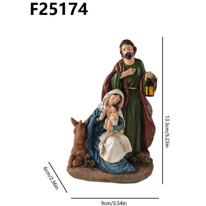 Evropská pryskyřičná figurka Svatého Dítěte - Stolní dekorace Betlém