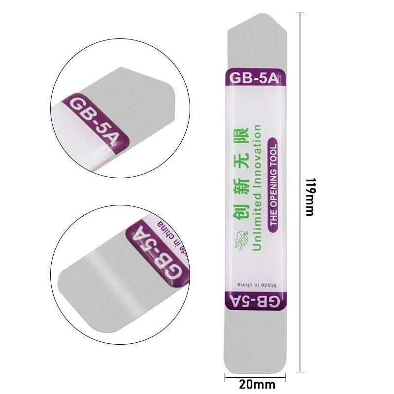 6-1PCS Stainless Steel Blade Soft Thin Pry Spudger Cell Phone Tablet Screen Battery Opening Tools for Samsung iPhone iPad Opener