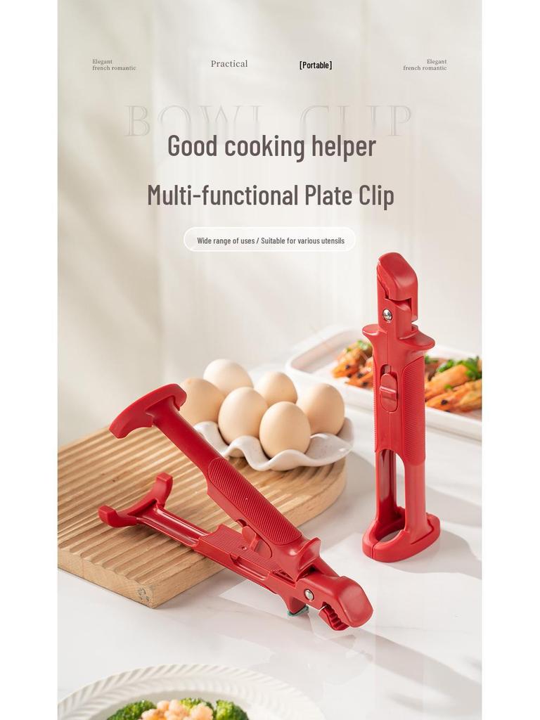 Non-slip Bowl and Plate Lifter - Dual-use Anti-scald Clip for Kitchen Bowls and Plates