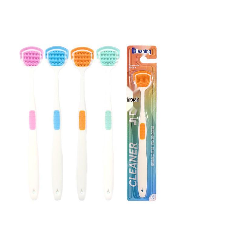 Xiujie Tongue Coating Cleaner and Scraper Toothbrush Pack