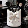 3D Stylish Desktop Storage Bucket, Multifunctional Makeup Brush Organizer Box, Practical Pen Holder Stand for Eyebrow Brush