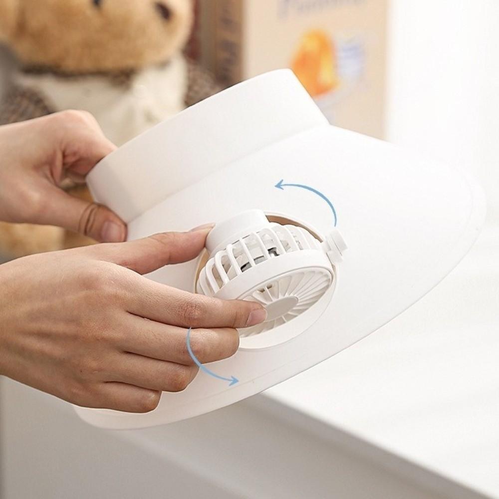 Built-in Fan Empty Top Cap Three Temp Settings Sun Hats New Cooling Fan Hat Sports Events