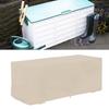 Waterproof Sturdy Covers Outdoor Deck Box Protective Cover Storage Benches Cover(Coffee)