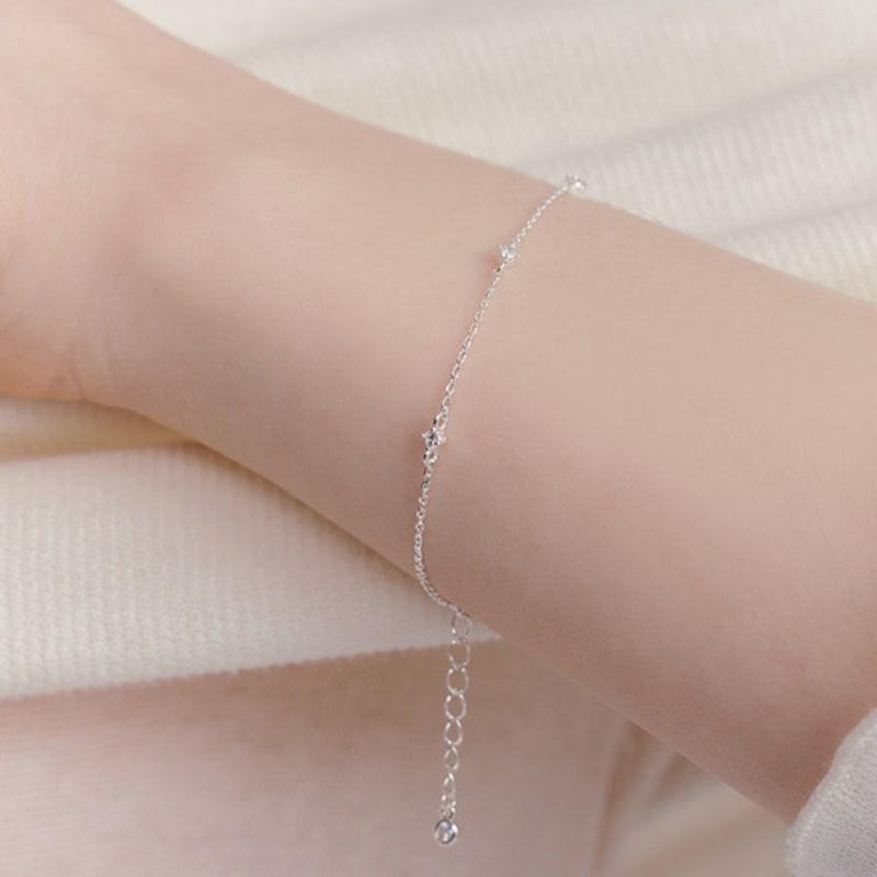 

ENGBROX lilac cubic bracelet silver