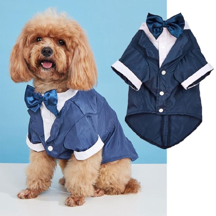 Wedding Party Pet Shirt Black Jumpsuit with Tuxedo Shape Adjustable Cats Neckwear Puppy Jumpsuit Cats Accessories