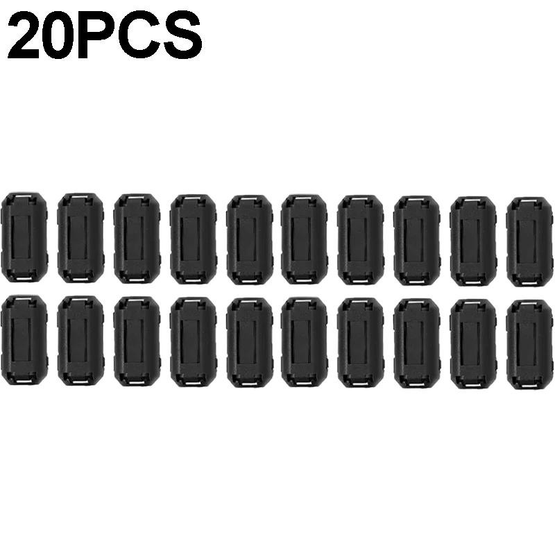 1-30Pcs Noise Filter Magnetic Clip Noise Suppressor Filter Ring Cable Clamp for Suppressor Powerline Power Cord Magnetic Ring
