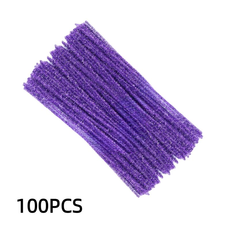 100pcs Chenille Colorful Stems Diy Craft Material Kit Kids Skill Development Toy