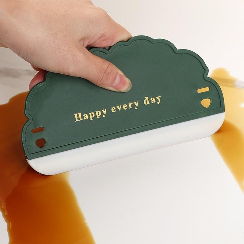 3pcs Cloud Shape Silicone Glass Wiper Non-Scratch Glass Squeegee Window Cleaning Scraper  Kitchen
