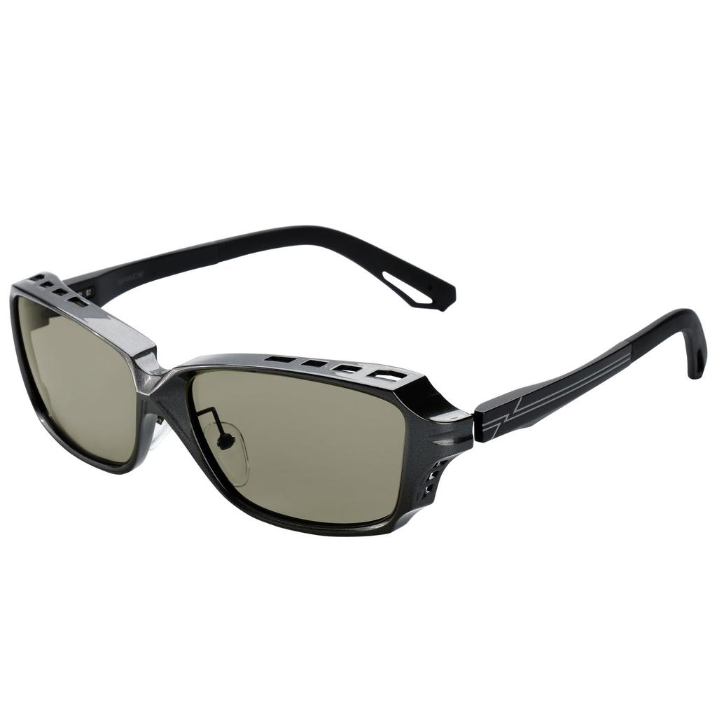Zeque Polarized Sunglasses SHADE Gunmetal Matte Black TRUEVIEW SPORTS F-2245 &