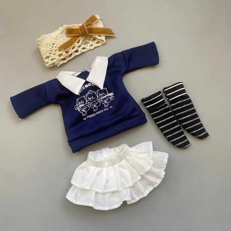 

30cm Doll Clothes Suit Cute Winter Outfit 1/6 Doll Accessories Dress Up Toy for Girls Only Clothes