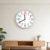 10 Inches Clock Children's Wall Clock Silent Learning Wall Clock 12 Inches Clock