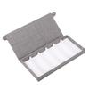 Linen 6 Slots Glasses Case Anti Pressure Eyeglass Display Box Glasses Storage Box  For Women Men