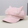 Lovely Bowknot Cats Ear Toddler Hat Durability Easy Wash Polyester Fabric Comfortable For Boys Girls 0 6 Years