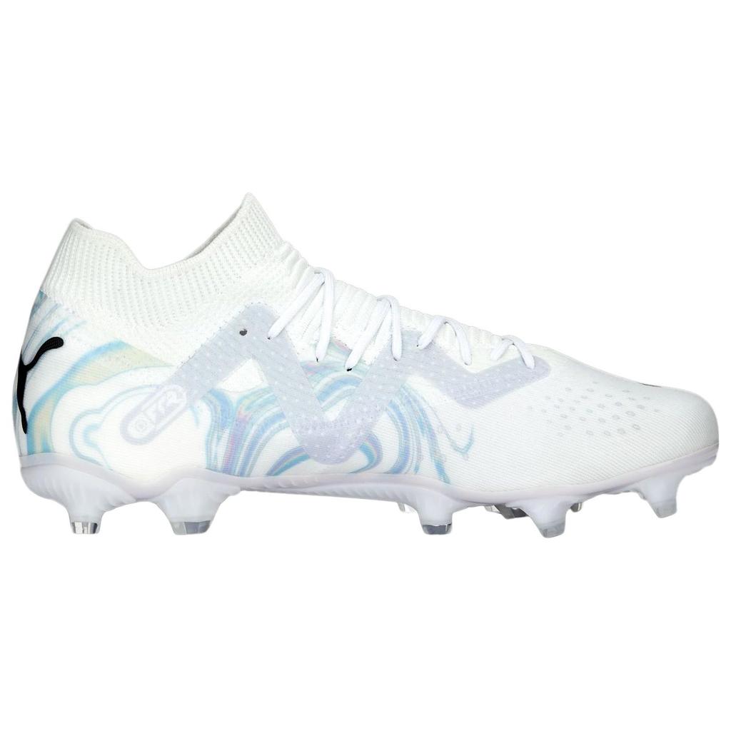 Puma Future Match Bl Round Toe Lace-Up Ag Fg Artificial Grass Natural Grass Soccer Shoes Women Soccer Shoes White Blue 107406-01