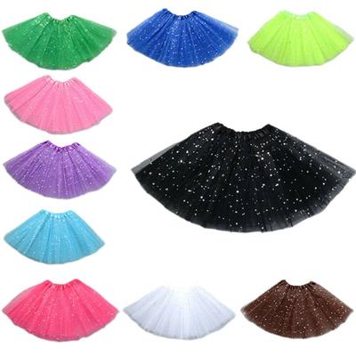 2-8 YEARS Birthday Party Party Dress Ballet Dance Tutu Dress Sparkling 3 Layers Girls Kids