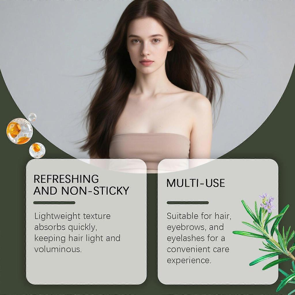 Limited time!!Hoegoa Rosemary Hair Care Essential Oil - Gentle Nourishment For Smooth Hair, Scalp Massage, Daily Hair Care Essence Oil