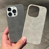 Luxus-Wildleder-Leder-Handyhülle für iPhone 16 15 Pro Max Plus 14 13 12 11 Hüllen Matte Silikon Weiche Stoßfeste Abdeckung Mode