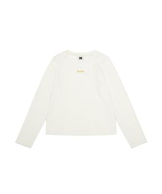 KODAK Lettering Fleece Long Sleeve T-Shirt Women'S Ivory