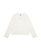 KODAK Lettering Fleece Long Sleeve T-Shirt Women'S Ivory