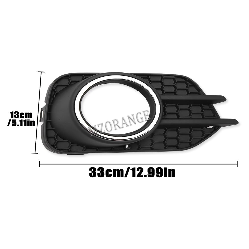 Fog Light Frame Cover for Volkswagen Tiguan 2012 2013-2018  for VW Front Fog Lamp Honeycomb Grille Front Bumper