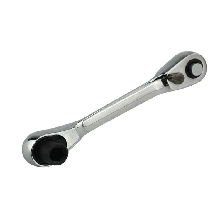 Practical 1/4 Inch Quick Release Wrench Spanner Dual for Head Ratchet Wrench for