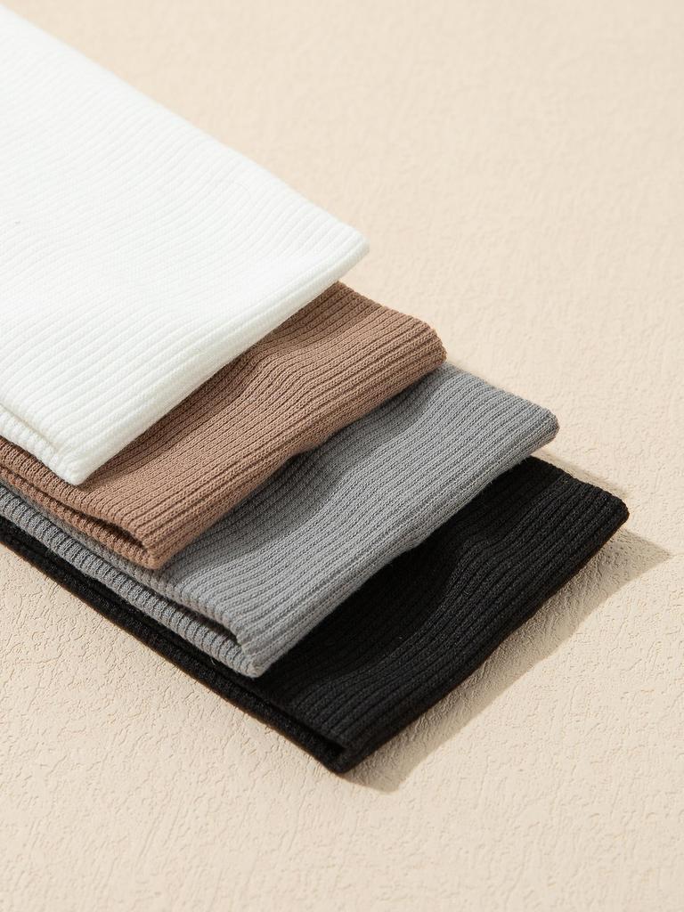 4 st/set Mångsidigt, avslappnat, modernt, pannband med hög elasticitet, yoga, sport, svettabsorberande pannband