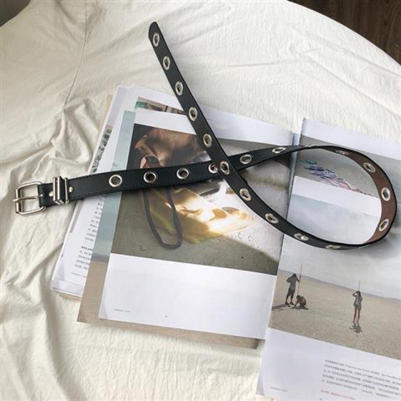 

Женский уникальный модный черный ремень с хипстерской цепочкой для трендового стильного гардероба Single Belt