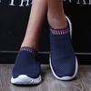 Women Shoes New Lightweight Fashionable Mesh Knit Exercise Flat Shoes Outdoor Shopping Park Walking One Foot Trendy Leisureshoes