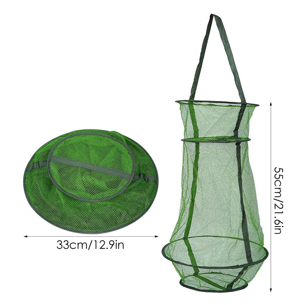 Trap Fish Basket Drawstring Opening Design Collapsible Fishing Net Collapsible Fishing Net Cage Fish Baskets