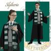 Trendiges Einkaufszentrum Harry Potter Slytherin Kostüm Set für Kinder Magische Größen Halloween Kostüm Set für Universal Studios Japan 2025 5-teilig (Robe, Brille,