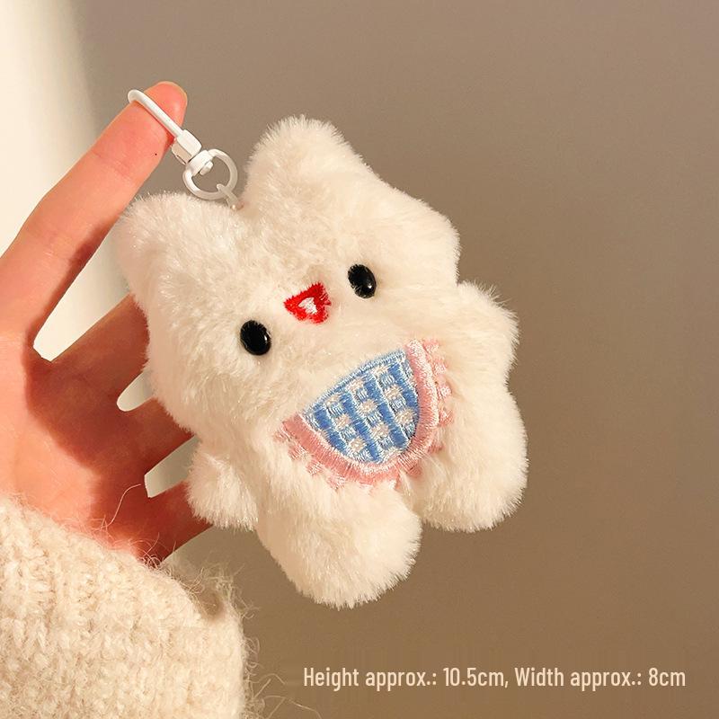 Plush Cartoon Keychain Pendant - Cute Doll Accessories for Bags and Gifts