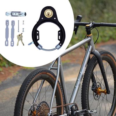 Portable Lock Simple Installation Anti Theft Wheel Bike Locks with Key for Tools