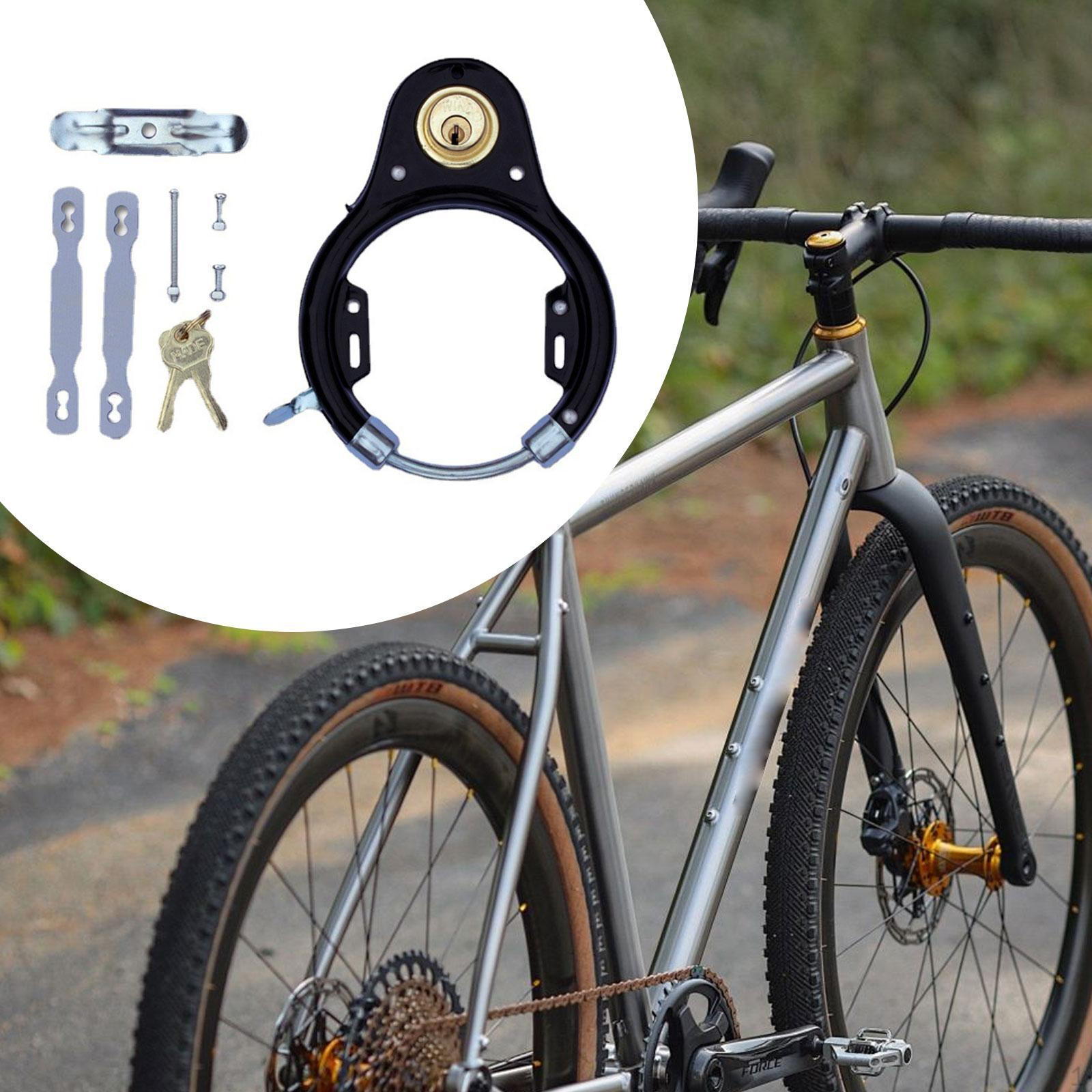 

Portable Lock Simple Installation Anti Theft Wheel Bike Locks with Key for Tools