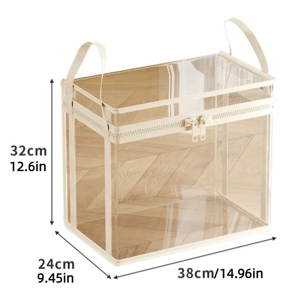 Clear Doll Organizing Bag PVC Plush Toy Storage Bag Dustproof Stuffed Toy Storage Box Home