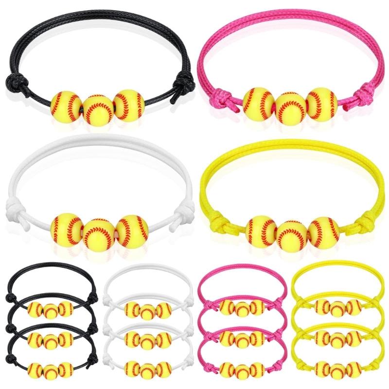 12Pcs/20Pcs Soft Clay Beaded Sports Bracelet Set Colorful Stretchy Wristbands for Casual Wear and Outdoor Activities
