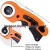 45mm Rotary Fabric Cutter with Blade Handle for Cloth and Leather