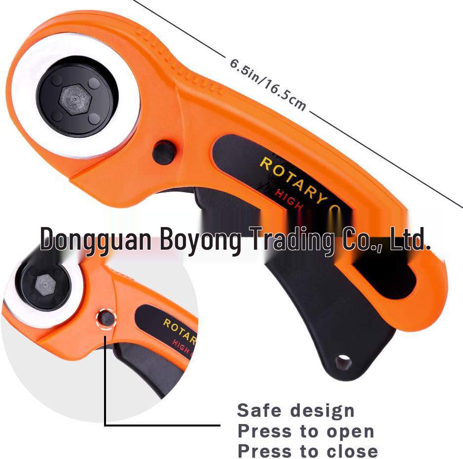 45mm Rotary Fabric Cutter with Blade Handle for Cloth and Leather