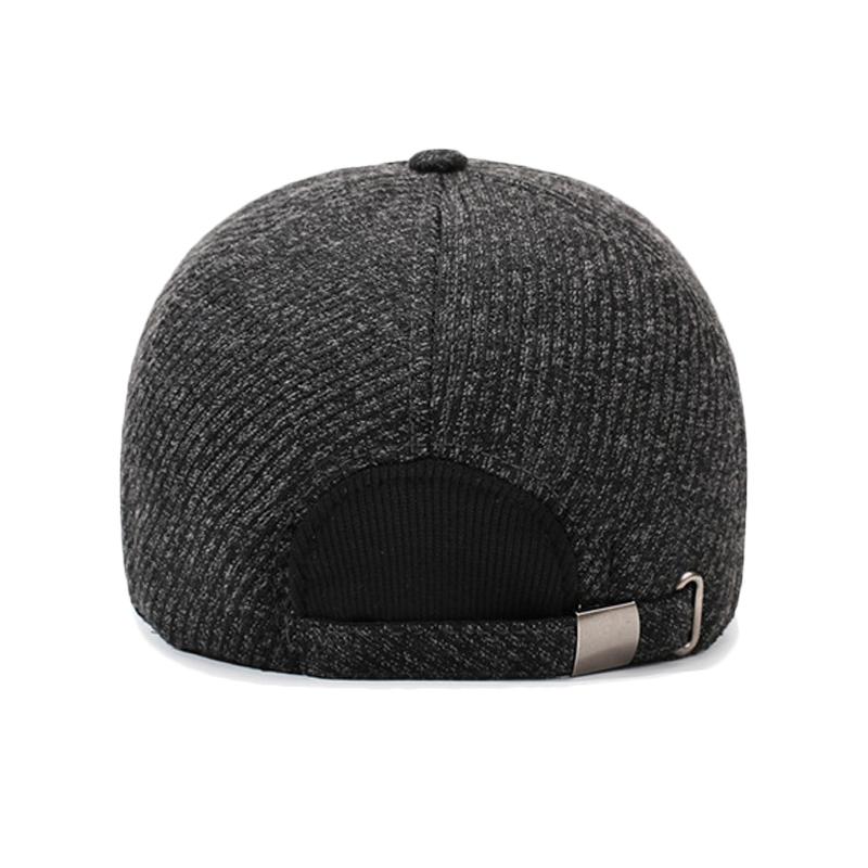 Autumn Winter Men's Warm Cap Middle-Aged Winter Baseball Cap Outdoor Velvet Thick Cotton Cap
