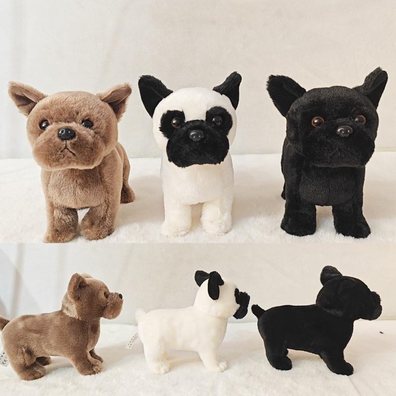 Cute Bull Terrier Plush Toy For Kids Soft And Cuddly Stuffed Animal Pet Doll Stock)
