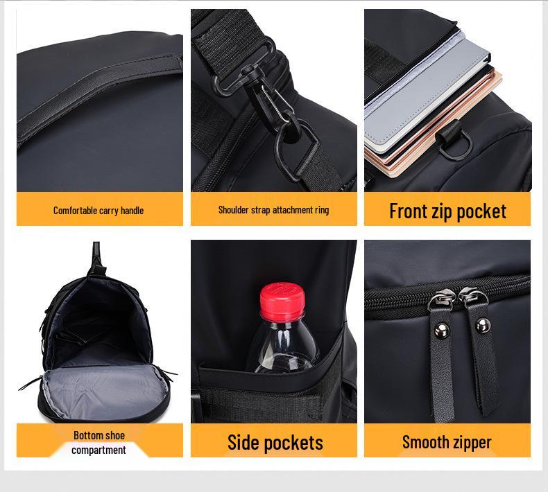Unisex Travel Backpack with Shoe Compartment, Wet/Dry Separation, Large Capacity, and Multifunctional Design.